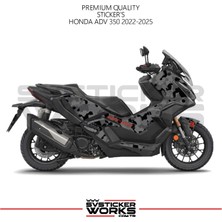 Sv Sticker Works Honda ADV350 Kaplama Motosiklet Sticker Design Etiket Modeli V4 Kamuflaj