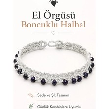Neholia El Örgüsü Halhal Kadın Ayak Bilekliği Boncuklu Inci Renkli Gelinlik Detaylı Bohem Yazlık Ayarlanabilir Halhal