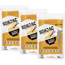 Kiyomi Shirataki Konjac Noodle - 270 gr x 3'lü Düşük Kalorili Glütensiz Alternatif Lezzet