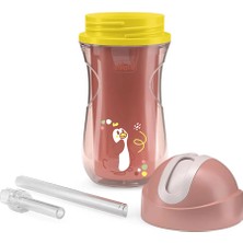 Chicco Isı Yalıtımlı Pipetli Su Matarası 14+ Ay 266 ml Kız (3 Adet)