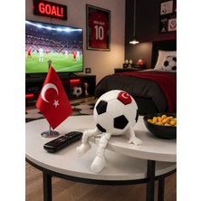 Bezzar Türk Bayraklı Futbol Topu Masa Dekoru