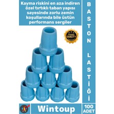 Wintoup #baston Kaymaz Kauçuk Yedek Uç Dayanıklı Yürüme Yardımcısı Aparatı Ortopedik 100 Adet Baston Lastiği