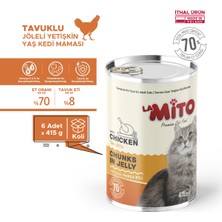 La Mito Jöleli Tavuklu Yaş Kedi Maması 415GR x 6 Adet