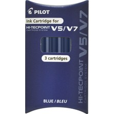 Pilot V7 Hi-Tecpoint Karuşlu Yedek 3'lü Mavi