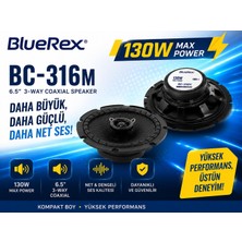 BlueRex BC-316M (6.5") 16 cm Coaxial Hoparlör (Amfi Için Uygundur) 2 Adet
