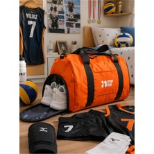 Newfull Sport Ayakkabı Bölmeli Astarlı Su Geçirmez Seyahat ve Spor Çantası-Orta Boy