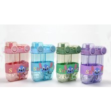 Belirtilmemiş Stitch Çift Bölmeli Pipetli Suluk - Model 1