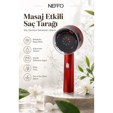 Neffo Kızılötesi Işıklı Şarjlı Saç Derisi Masaj Tarağı