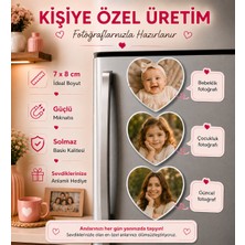 3 Kalpli Fotoğraf Magneti Kişiselleştirilebilir Bebeklik Çocukluk Anı Yolculuğu Hediyesi