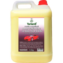TERLANS Hızlı Cila 5 Kg + Mikrofiber Bez | Quick Detailer Sprey | Araç Temizleyici ve Parlatıcı | Boyalı Yüzey, Plastik Aksam ve Dış Trim İçin | İz Bırakmaz, Parfümlü Boya Koruyucu