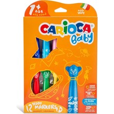 Carioca Teddy Jumbo Keçeli Boya 12'li (3 Adet)