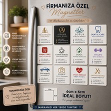 12'li Kare Fotoğraf Magneti Firmaya Kişiselleştirilebilir Kurumsal Tanıtım ve Anı Seti
