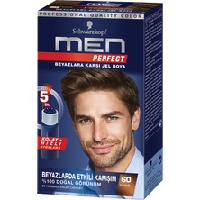 Men Perfect 60 Kahve Erkek Saç Boyası 80 ml 3 Adet
