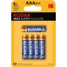 Kodak 4+1 Max Alkalin Kalem Pil - Mavi