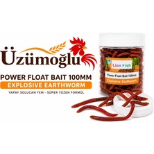 Üzümoğlu Lion Fish Power Float Bait 100MM Yapay Solucan Yem – Gerçek Solucan Kokulu Süper Yüzen Balık Yemi (20 Adet)