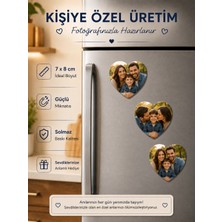 3 Kalpli Aile Fotoğraf Magneti Baba Anne Erkek Çocuk Kişiselleştirilebilir Hatıra Hediyesi