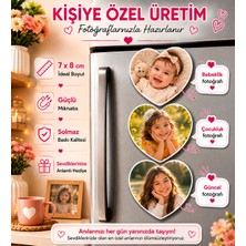 3 Kalpli Fotoğraf Magneti Kişiselleştirilebilir Geçmişten Bugüne Anı Koleksiyonu Hediyesi