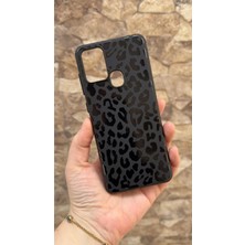Vip Case Samsung Galaxy A21S Uyumlu Leopar Desenli Silikon Darbe Emici Klasik Korumalı Rubber Kılıf
