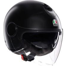 Agv Eteres Mono Kask Mat Siyah Açık Kask