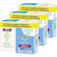 Hipp Yenidoğan Ultra Sensitive Islak Mendil 52'li x 12 Kokusuz Günlük Kullanım