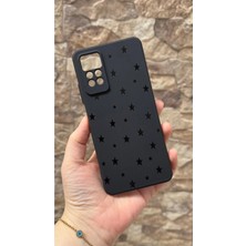 Vip Case Redmi Note 11 Pro/note 12 Pro 4g Uyumlu Mini Siyah Yıldız Desenli Silikon Darbe Emici Klasik Korumalı Rubber Kılıf