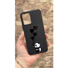Vip Case Vivo Y21 Uyumlu Kalpli Panda Desenli Silikon Darbe Emici Klasik Korumalı Rubber Kılıf