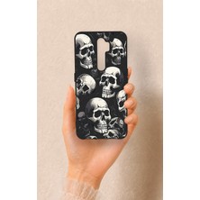 Vip Case Oppo A5 2020 Uyumlu Kuru Kafa Desenli Silikon Kılıf
