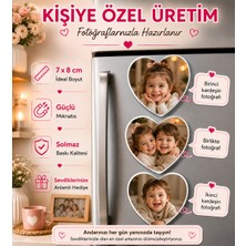3 Kalpli Kardeş Fotoğraf Magneti Kişiselleştirilebilir Kardeşlik Anı ve Hediye