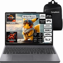 Lenovo Ideapad Slim 3 Amd Ryzen 7 7735HS 16GB 1TB SSD Windows 11 Pro 15.3" Taşınabilir Bilgisayar + Compmarkt Çanta