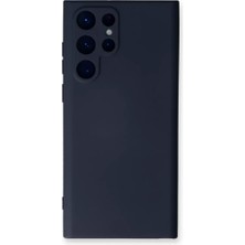Sepetopia Samsung Galaxy S24 Ultra Kılıf Nano Içi Kadife Silikon - Lacivert