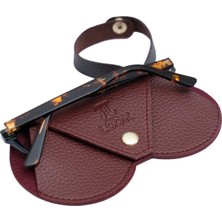 pi-look Pilook Modern Tasarım Bordo Gözlük Kılıfı