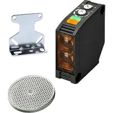 Omron E3JK-RR12 Yansıtmalı Fotosel Seti (Reflektör + Braket)