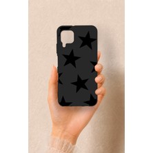 Vip Case Huawei P40 Lite Uyumlu Siyah Star Desenli Silikon Kılıf