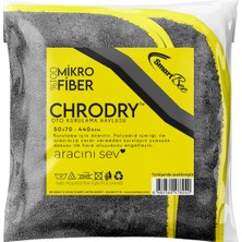 Smartbee Chrodry Mikrofiber Oto Kurulama Havlusu 50×70 440GSM Antrasit Yüksek Aşındırma Gücü