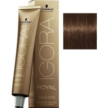 Schwarzkopf Igora Royal Absolutes 8-60 Açık Kumral Çikolata Doğal Krem Saç Boyası Yüksek Beyaz Kapama