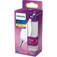YF Tekstil Ambalaj LED 25W BA35 E14 Mum Tipi Ww Dim Edilmez Ampul