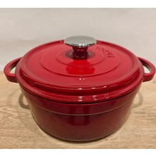 Sürel 24 cm Yuvarlak Tencere Degrade Kırmızı
