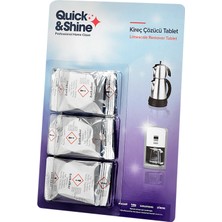 Quick&Shine Kireç Çözücü Tablet 1 Paket 3 Adet 15 Yıkama Derinlemesine Temizlik Sağlar