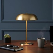 YF Tekstil Ambalaj Modern Dokunmatik Ayarlı LED Masa Lambası | Şarj Edilebilir & Taşınabilir |, Gümüş, Krem Seçenekleri