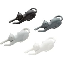 YF Tekstil Ambalaj 4'lü Sevimli Kedi Magnet Seti | Buzdolabı Magneti Magnetcats