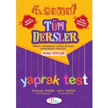 Tanışır Yayınları 4. Sınıf Tüm Dersler Yaprak Test Karton Kapak 96 Sayfa Türkçe Eğitim Seti