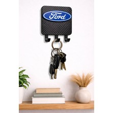 Yapı3D Ford Logolu Anahtar Askılığı – Duvar Tipi Anahtarlık Askısı 96X77MM
