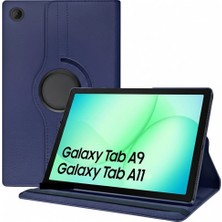 Prolysus Samsung Galaxy Tab A11/A9 8.7 Inç Tablet Uyumlu Kapaklı Kılıf 360 Derece Dönen Tam Koruyucu Kapak SM-X130 X110