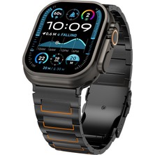 Dexmon Apple Watch 11 10 46MM 9 8 7 6 Se Ultra Uyumlu 44-45-49MM Titan Elite Paslanmaz Çelik Kordon