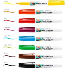 Lineplus Renkli Kumaş Boyama Kalemi 8 Renk Özellikli Fabric Marker Modeli