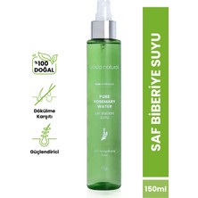 Bade Natural Biberiye Suyu Dökülme Karşıtı Güçlü ve Hacimli Saçlar Için Doğal Saç Uzamasını Destekleyen %100 Doğal ve Saf 150 ml