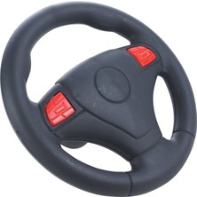 Dolu Yarış Arabası Direksiyon 12 Volt 8701 Tek Kişilik Siyah