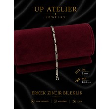 Up Atelier Paslanmaz Çelik Üçgen Model Erkek Bileklik