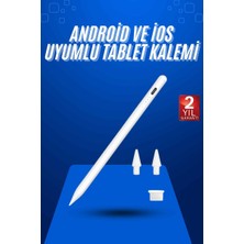 Techugo Dokunmatik Kalem Tablet Kalemi Çizim Stylus Kalem Yedek Uçlu