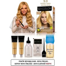 Sea Color Set Saç Boyası 9.00 Yoğun Sarı 2 Li +Pratik Boya Kabı